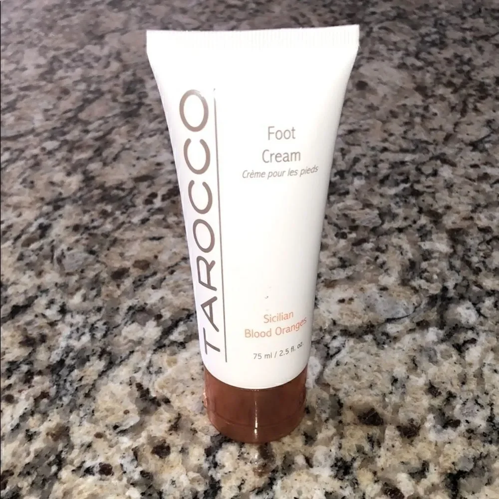 New, sealed Tarocco Sicilian Blood Orange foot cream with menthol